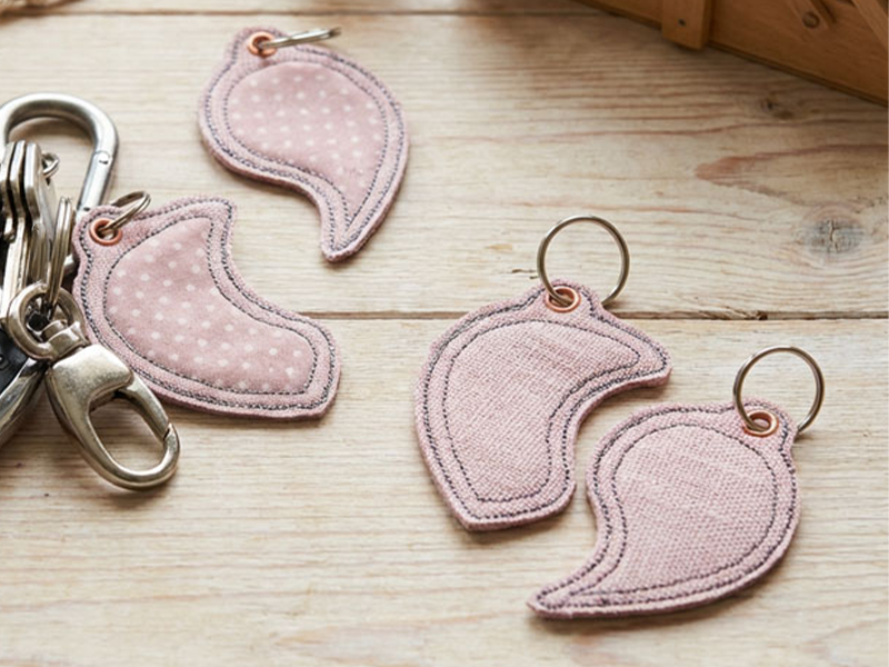 Preview: Herzensmensch Schlüsselanhänger - ITH-Stickdatei